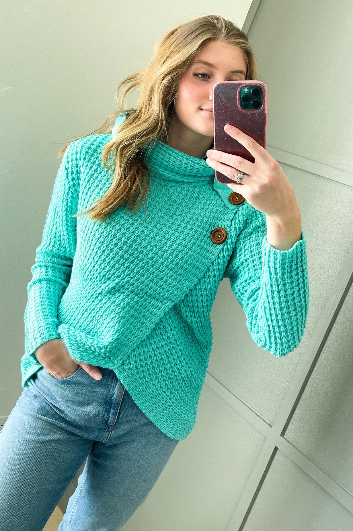 Feel It Still Modest Turtleneck Sweater Modest Dresses vendor-unknown