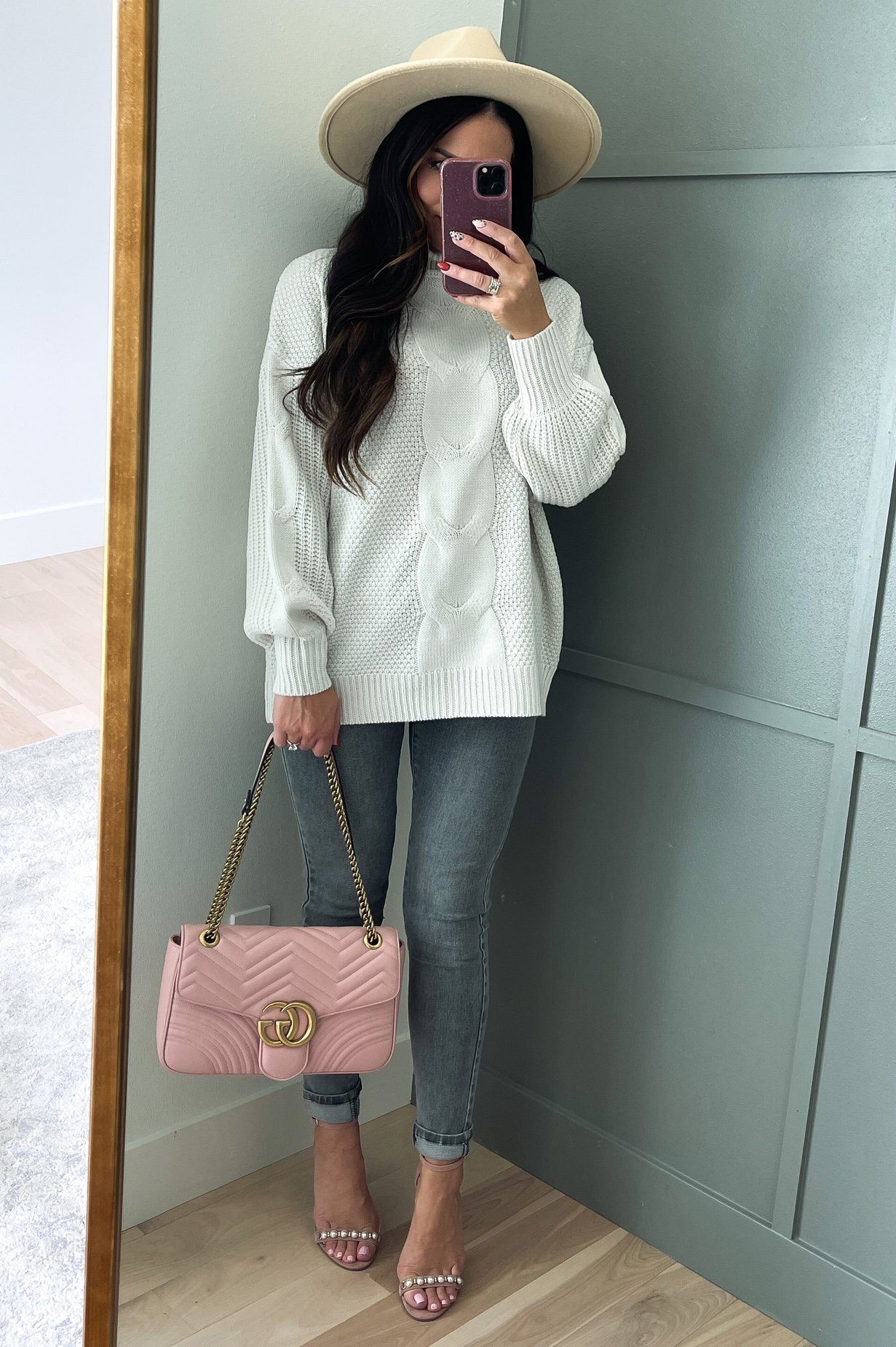 All My Love Modest Sweater TW-21059 Bone Modest Dresses vendor-unknown