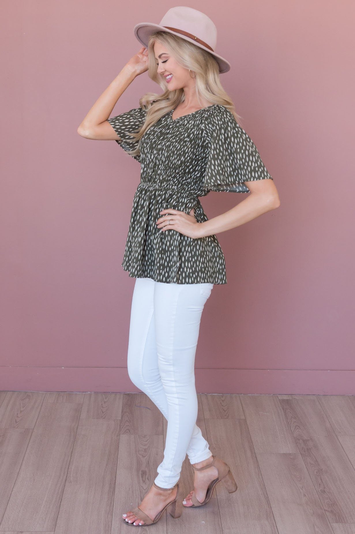 Midnight Blues Modest Blouse Tops vendor-unknown