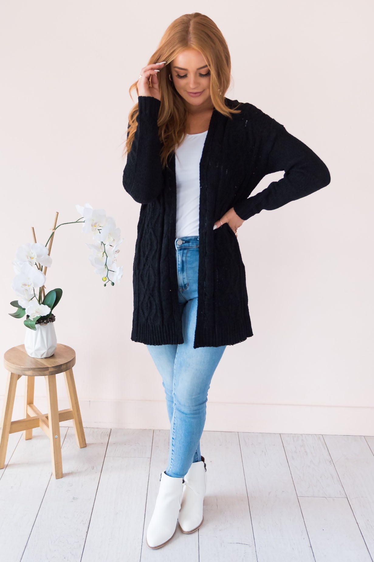 Warms My Heart Modest Chenille Cardigan Modest Dresses vendor-unknown