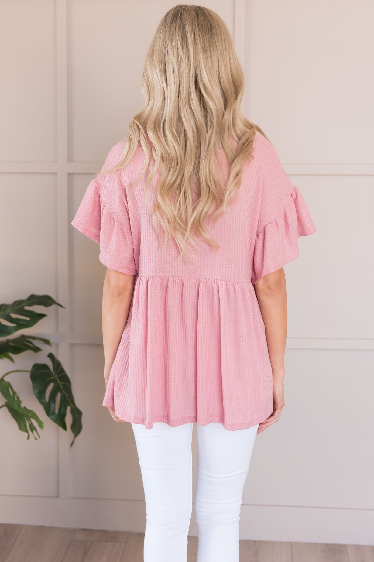 Dare To Dream Modest Babydoll Blouse Tops vendor-unknown