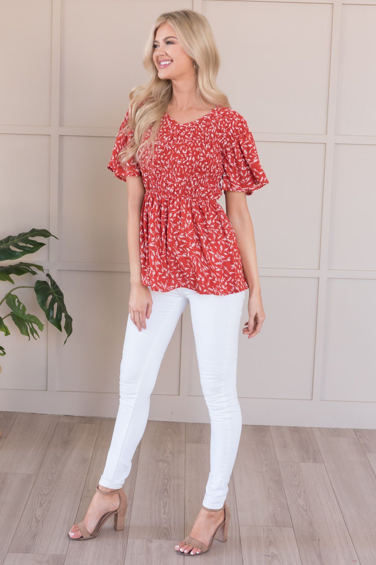 Midnight Blues Modest Blouse Tops vendor-unknown