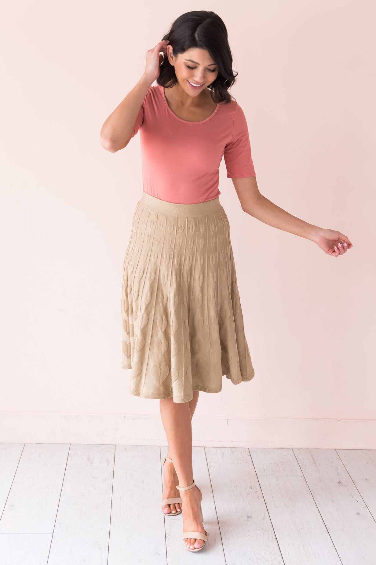 She's A Sweetheart Modest Skirt Skirts vendor-unknown