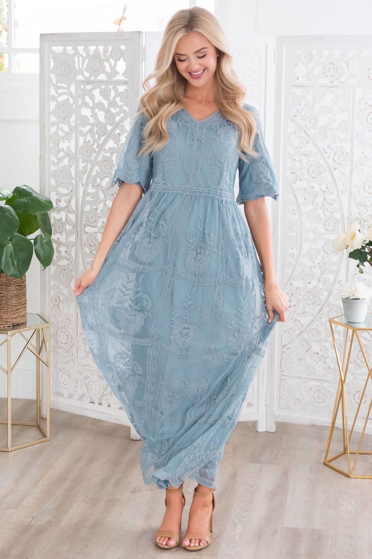 The Lexi Boho Maxi Dress Modest Dresses vendor-unknown