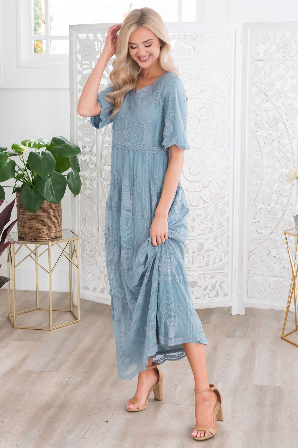The Lexi Boho Maxi Dress Modest Dresses vendor-unknown