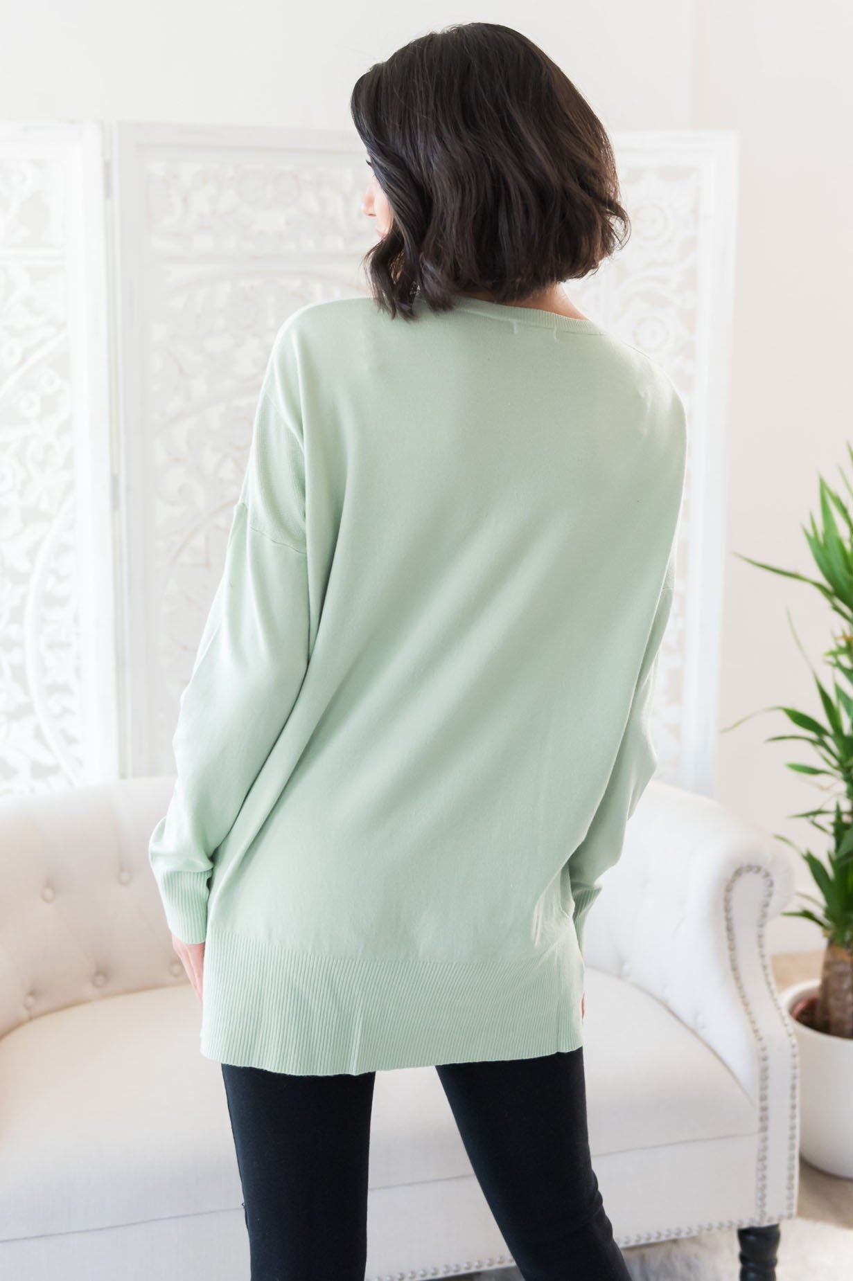 Snow Season Modest Sweater Tops vendor-unknown