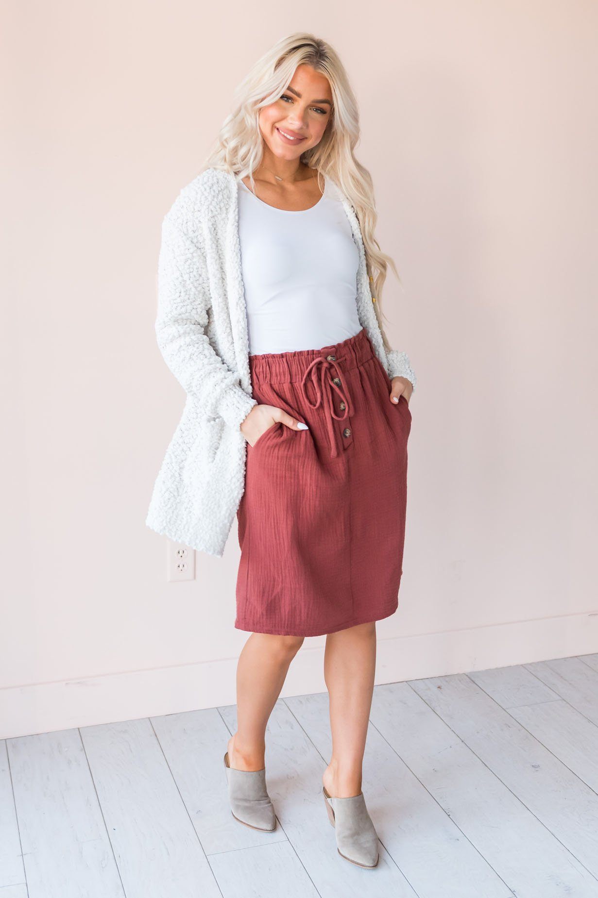 Autumn Glow Modest Skirt Skirts vendor-unknown