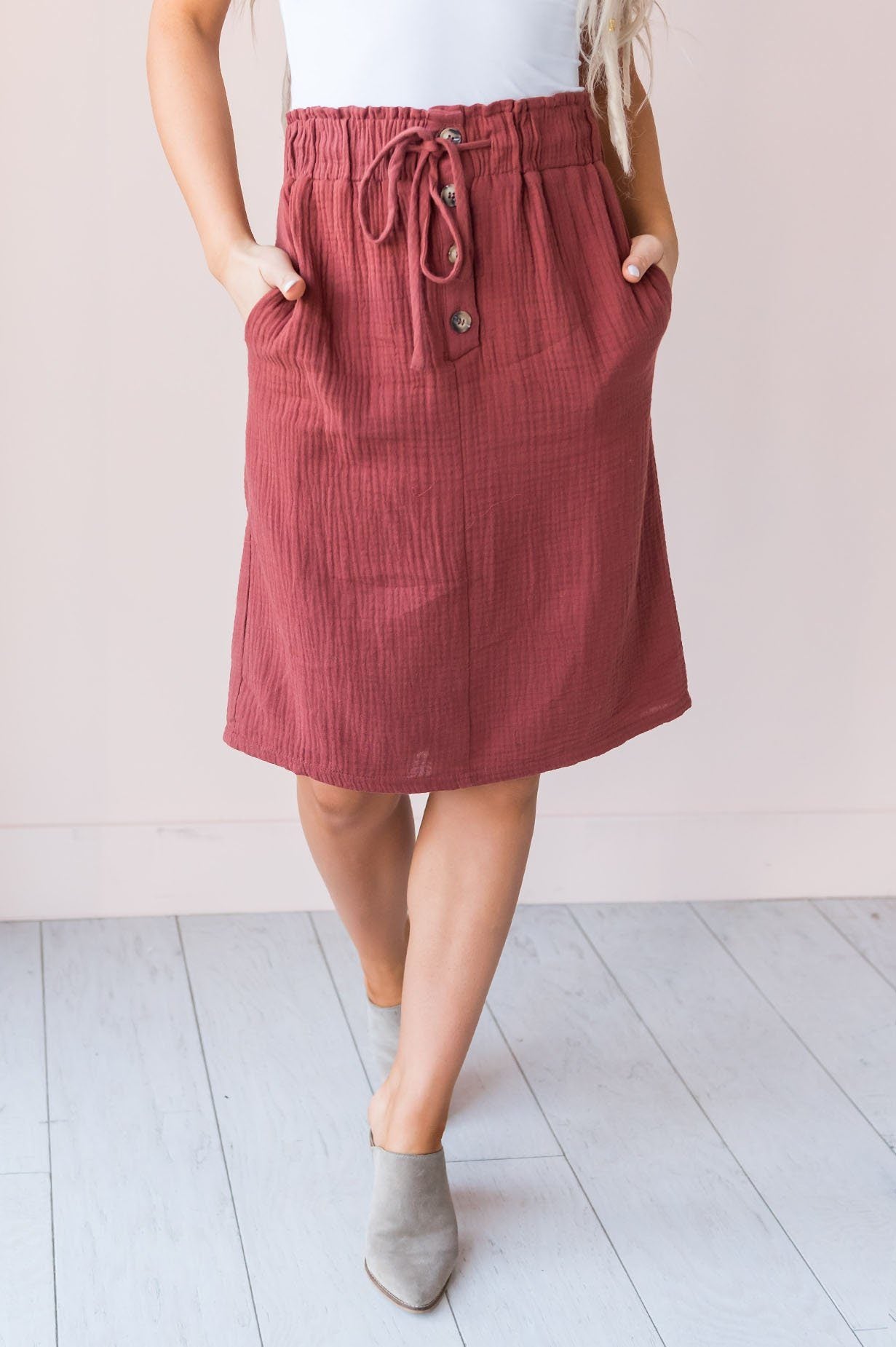 Autumn Glow Modest Skirt Skirts vendor-unknown