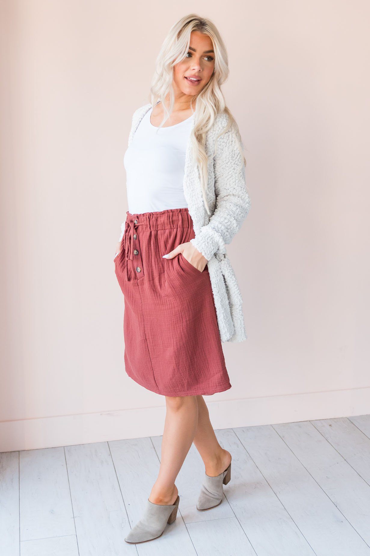 Autumn Glow Modest Skirt Skirts vendor-unknown