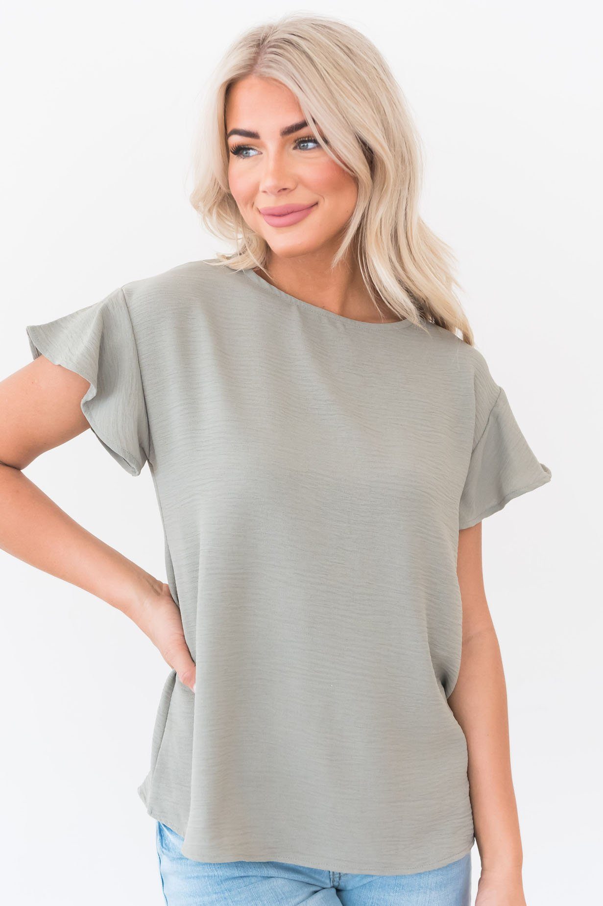 Simple Perfection Modest Blouse Tops vendor-unknown