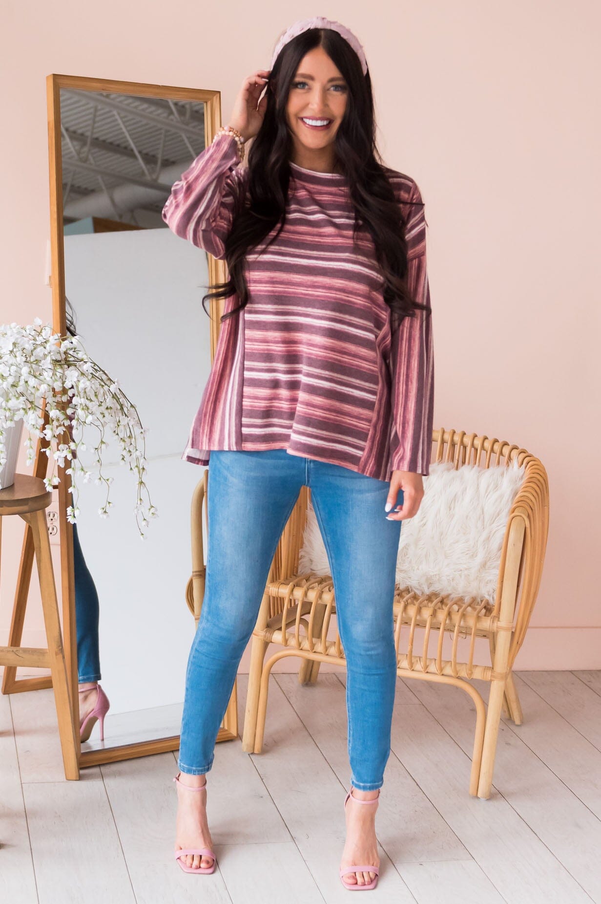 Wish Me Well Modest Blouse Tops vendor-unknown