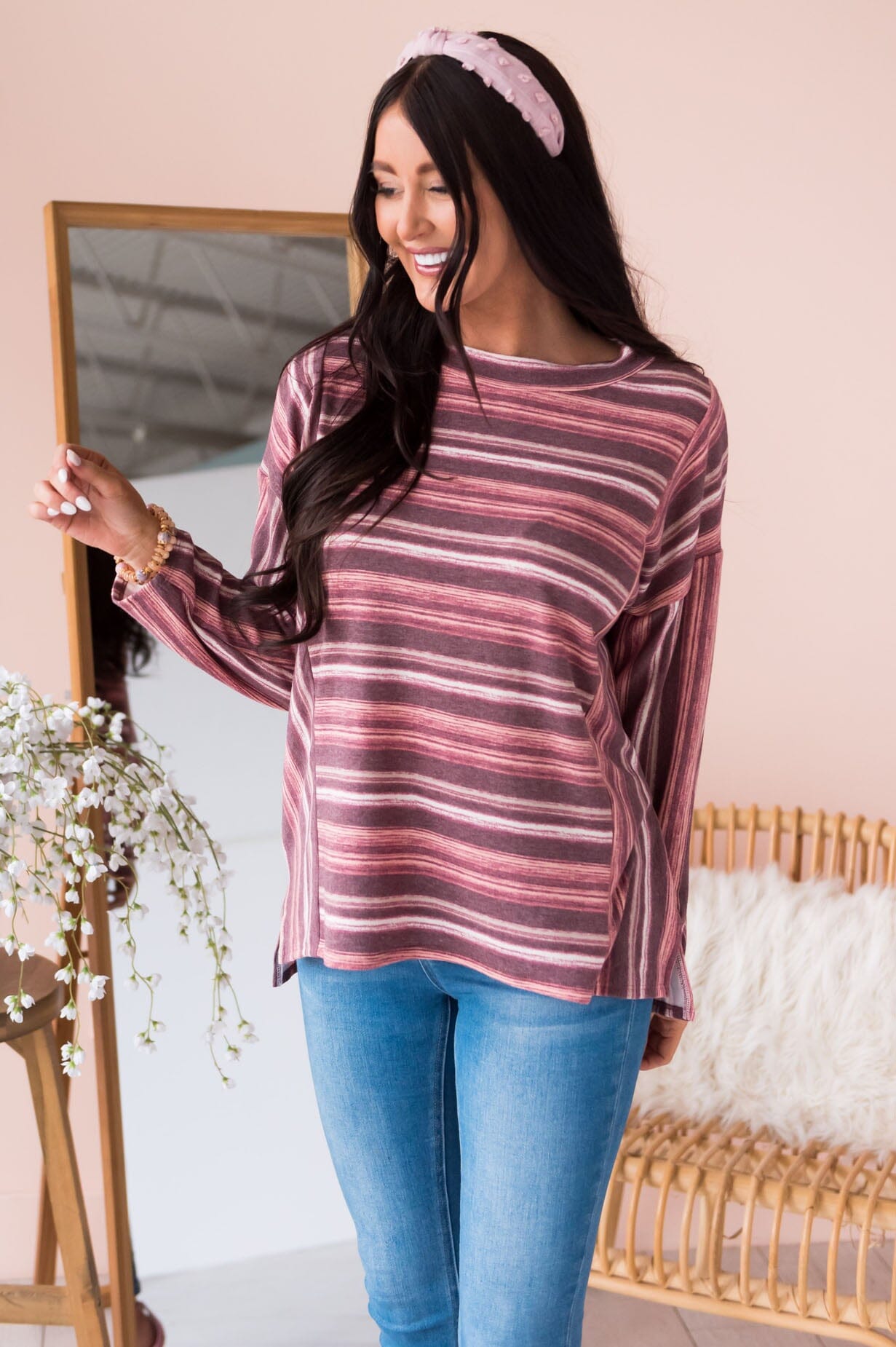 Wish Me Well Modest Blouse Tops vendor-unknown