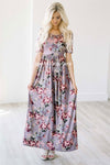 The Miranda in Dusty Lilac Floral Modest Dresses vendor-unknown