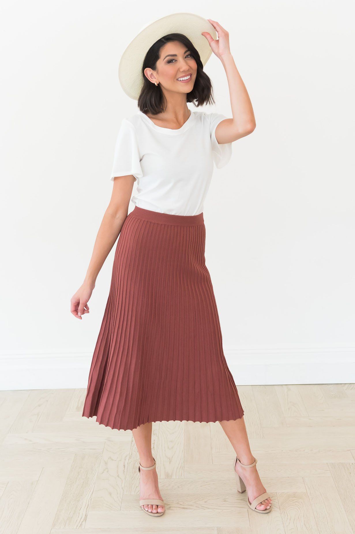 Inspire us With Charm Ridded Sweater skirt Skirts vendor-unknown