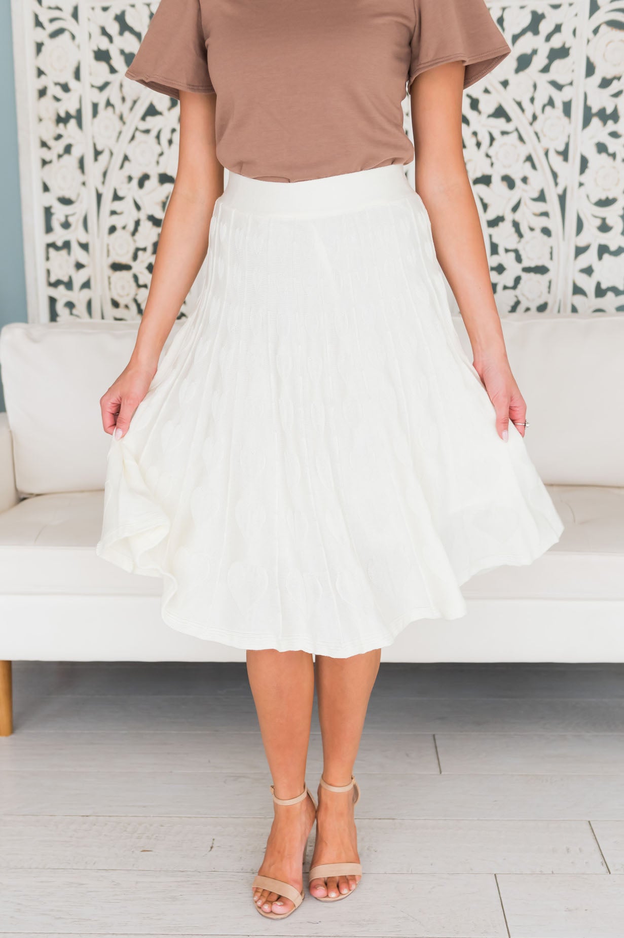 She's A Sweetheart Modest Skirt Skirts vendor-unknown