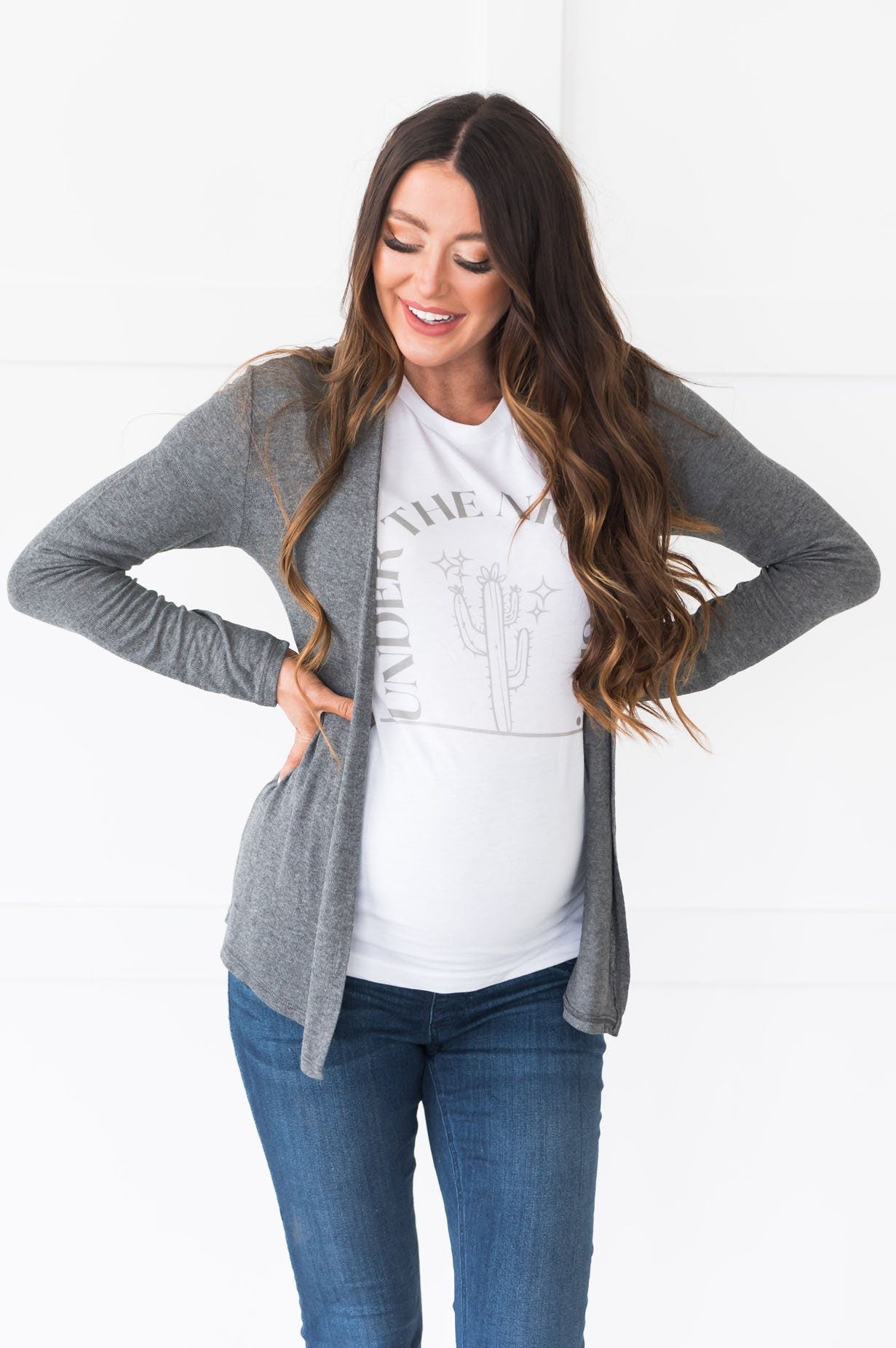 Summer Breeze Modest Cardigan Tops vendor-unknown