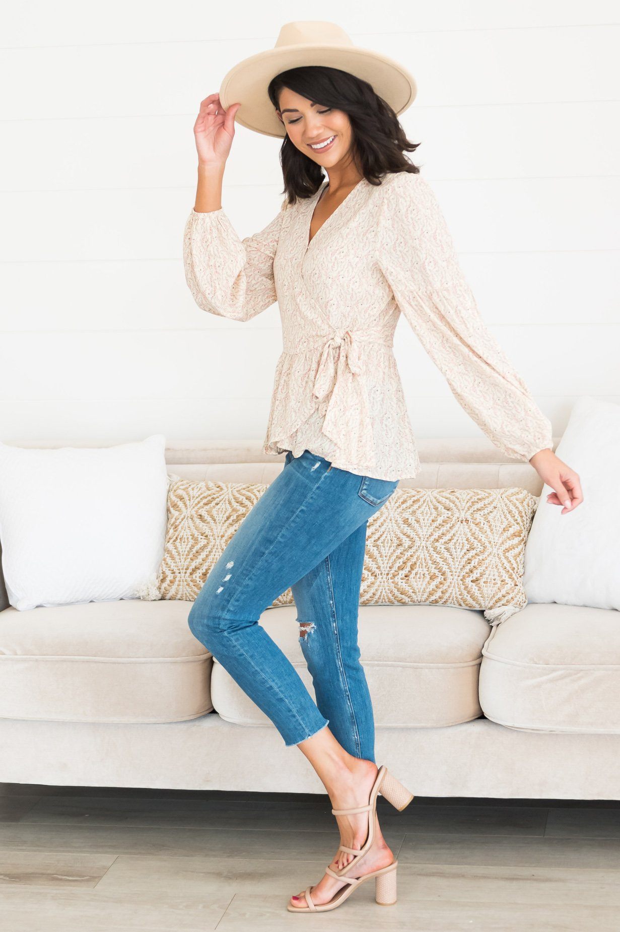 First Chance Modest Blouse Tops vendor-unknown