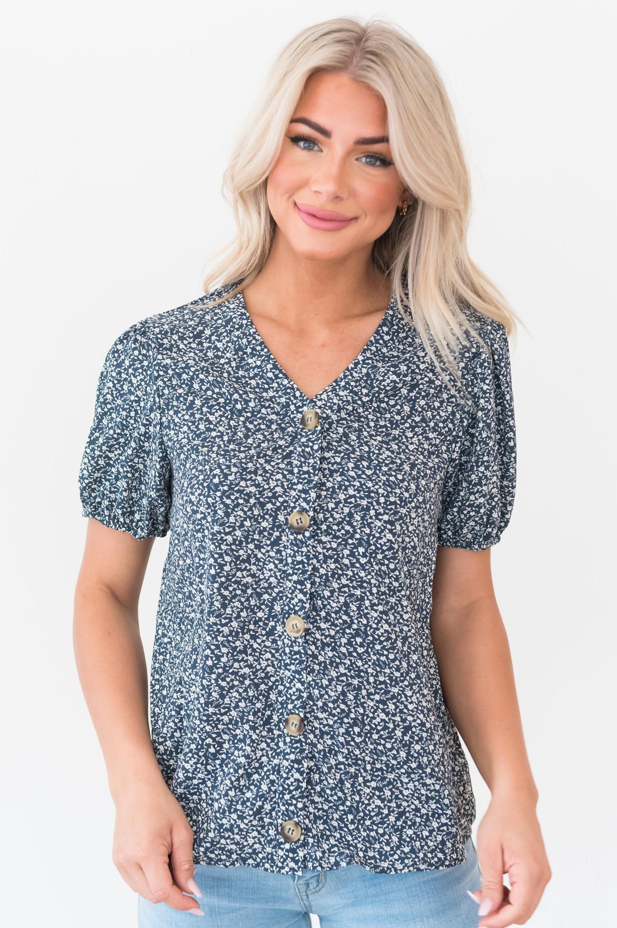 Floral Rush Modest Blouse Modest Dresses vendor-unknown