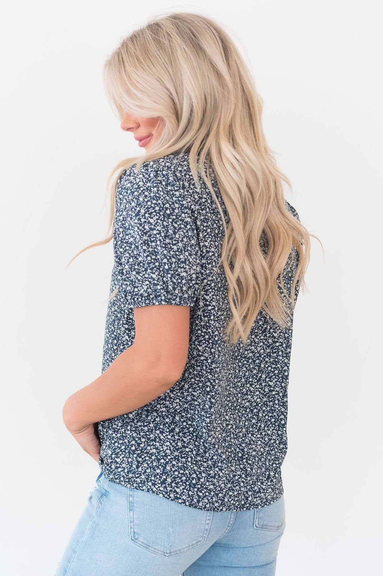 Floral Rush Modest Blouse Modest Dresses vendor-unknown