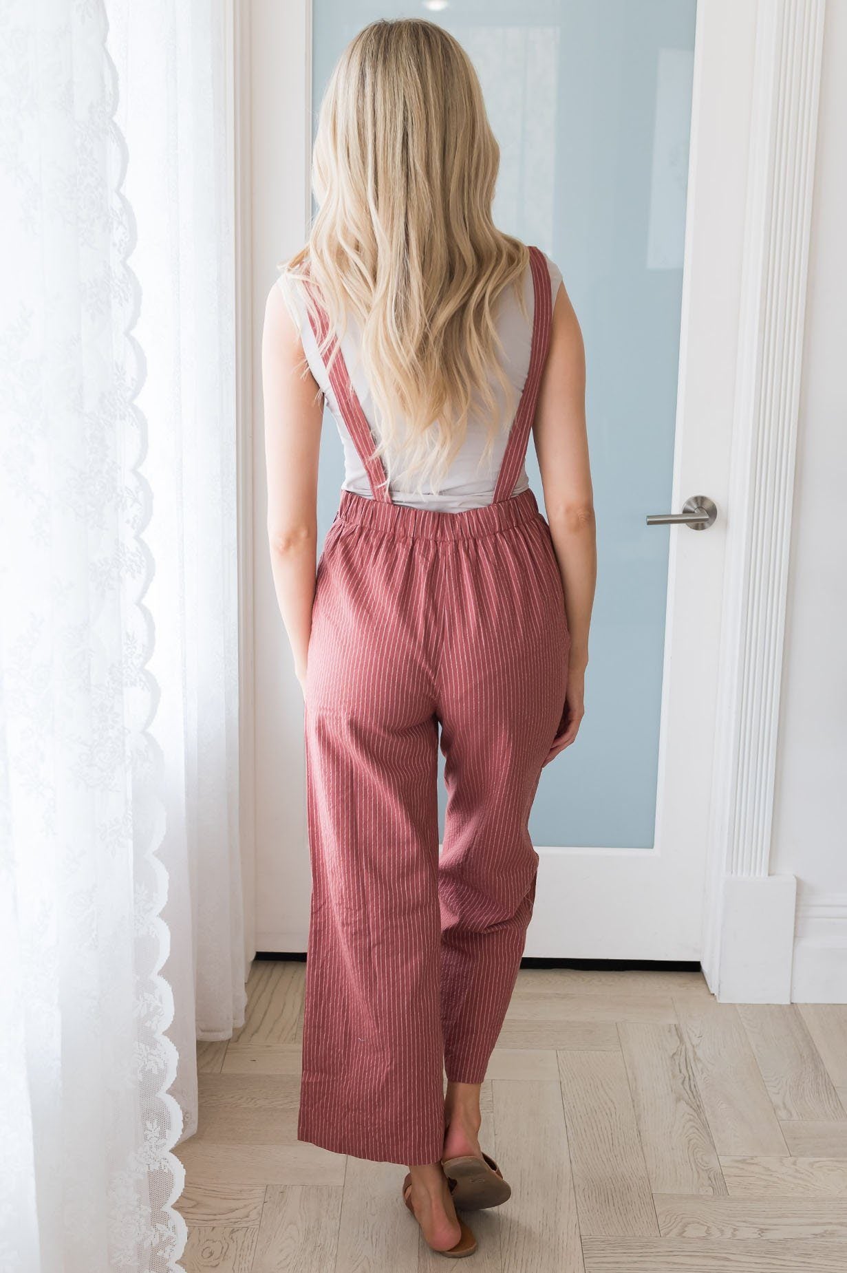 Charming Confidence Modest Pinafore Pants Tops vendor-unknown