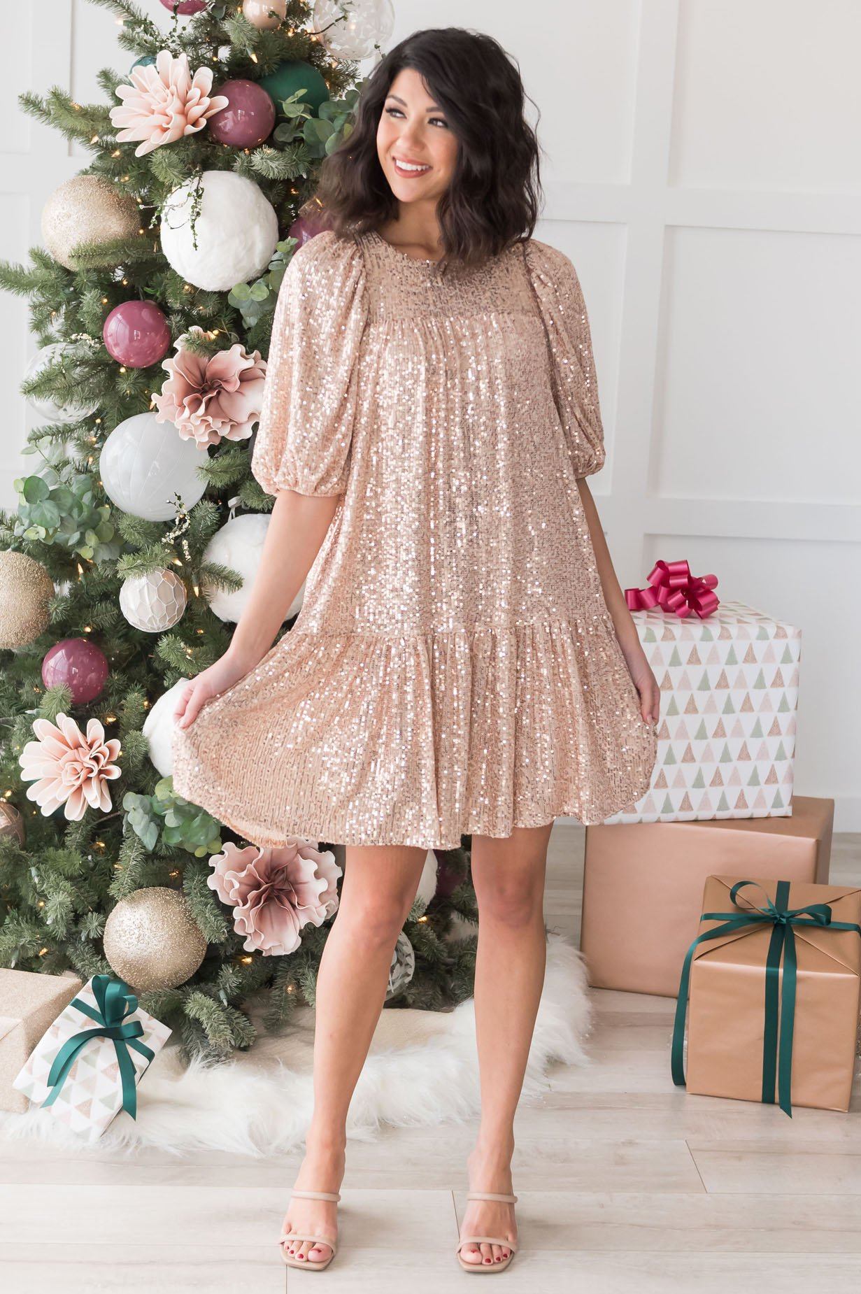 The Rose Gold Tierra Modest Dress Modest Dresses vendor-unknown