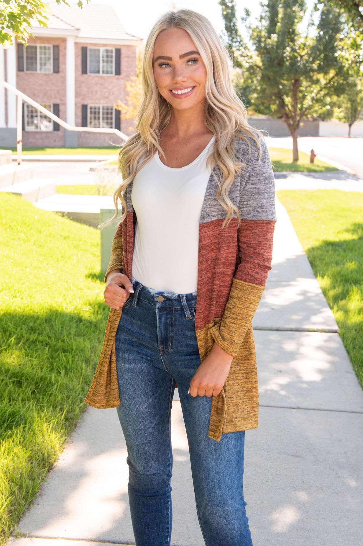 Ready For The Harvest Modest Cardigan Tops vendor-unknown