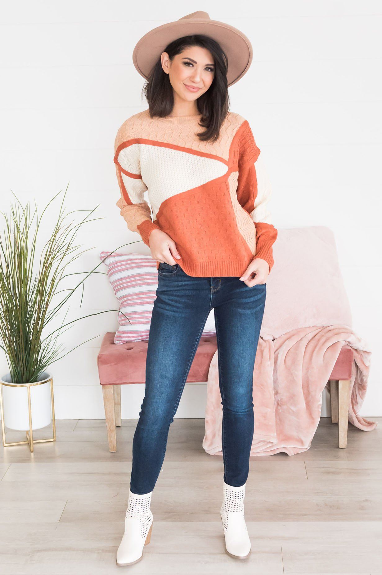 Limitless Love Modest Sweater Tops vendor-unknown