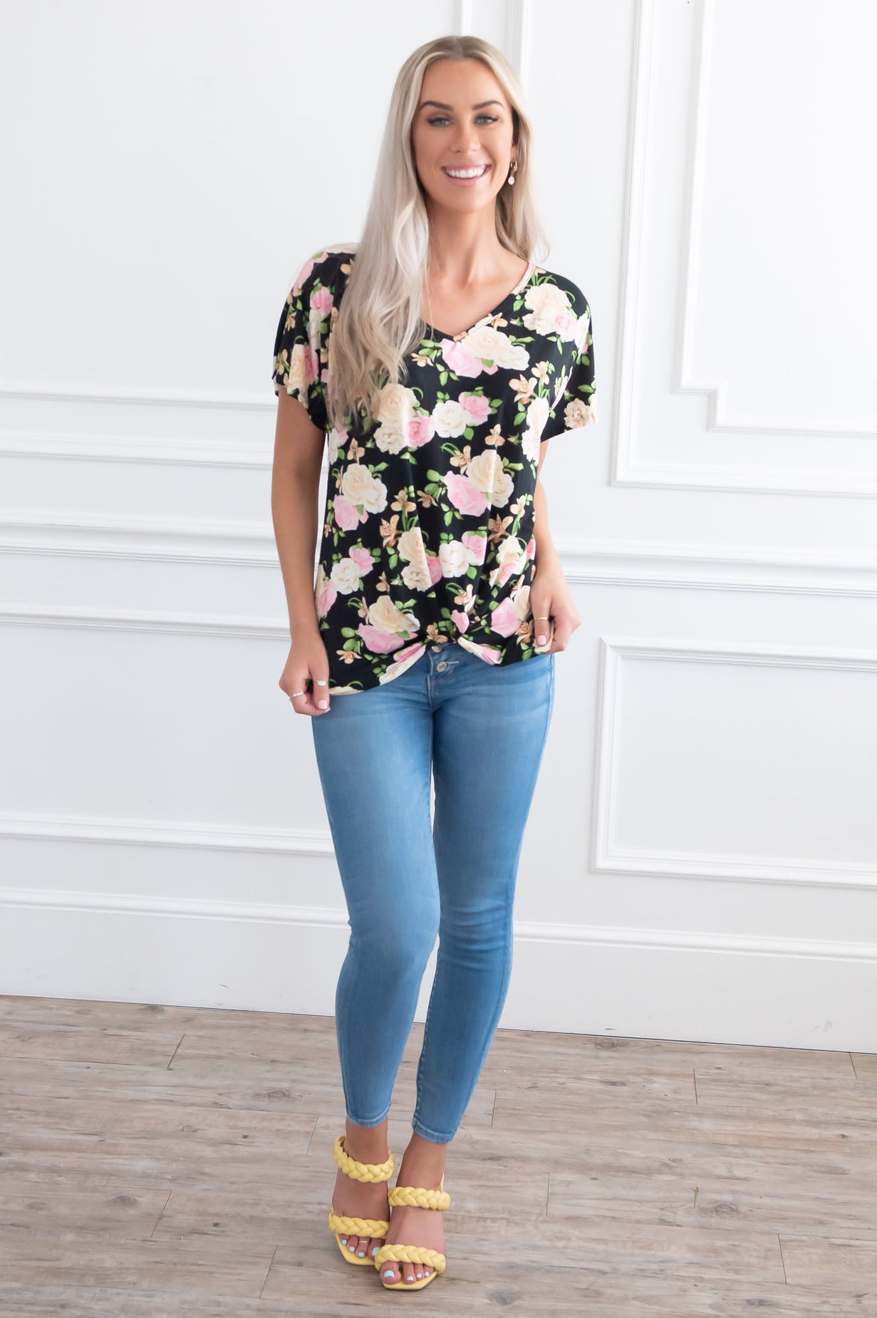 Obsessed At First Sight Modest Top Tops vendor-unknown