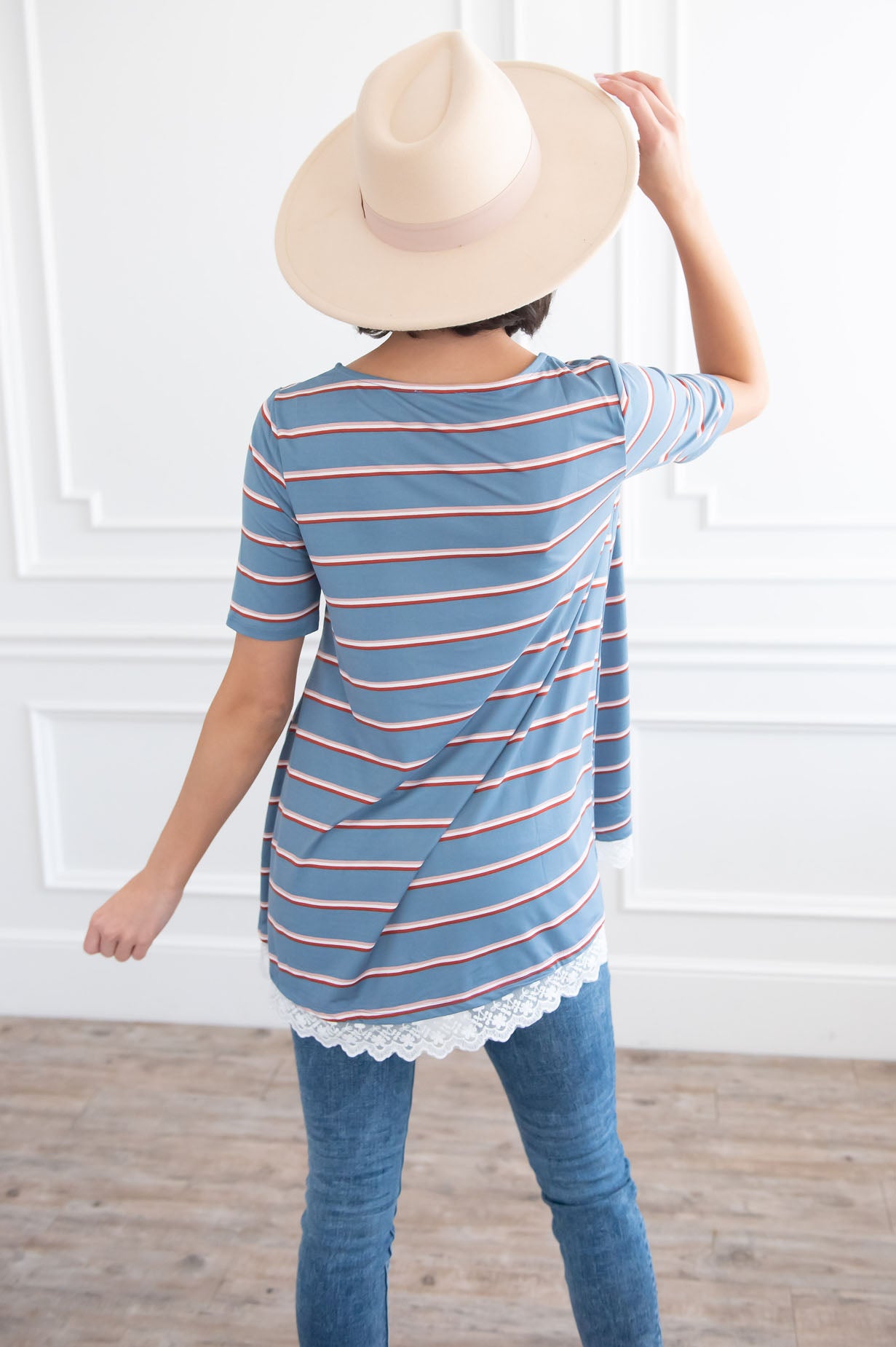 Isn't She Lovely Modest Top Tops vendor-unknown