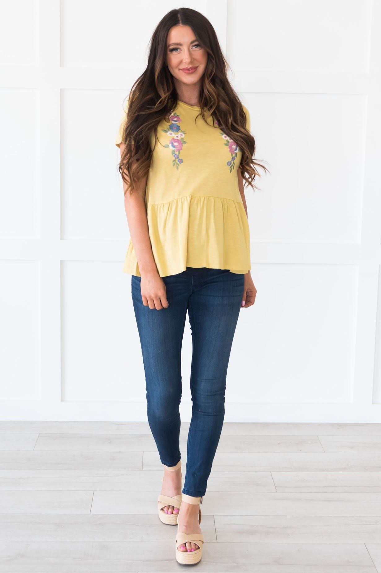 Blooming Gardens Modest Blouse Modest Dresses vendor-unknown