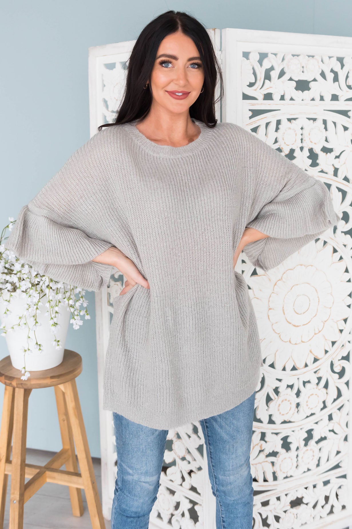 Look Close Modest Sweater Modest Dresses vendor-unknown