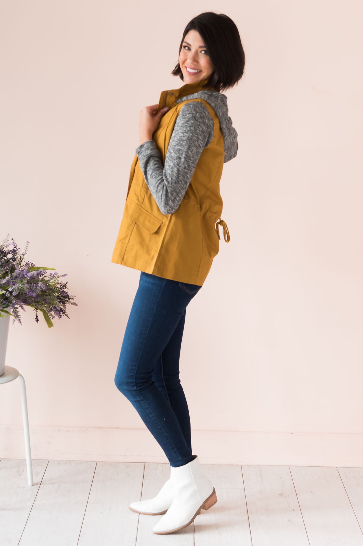 Bring on Fall Modest Light Weight Zip-Up Hoodie Modest Dresses vendor-unknown