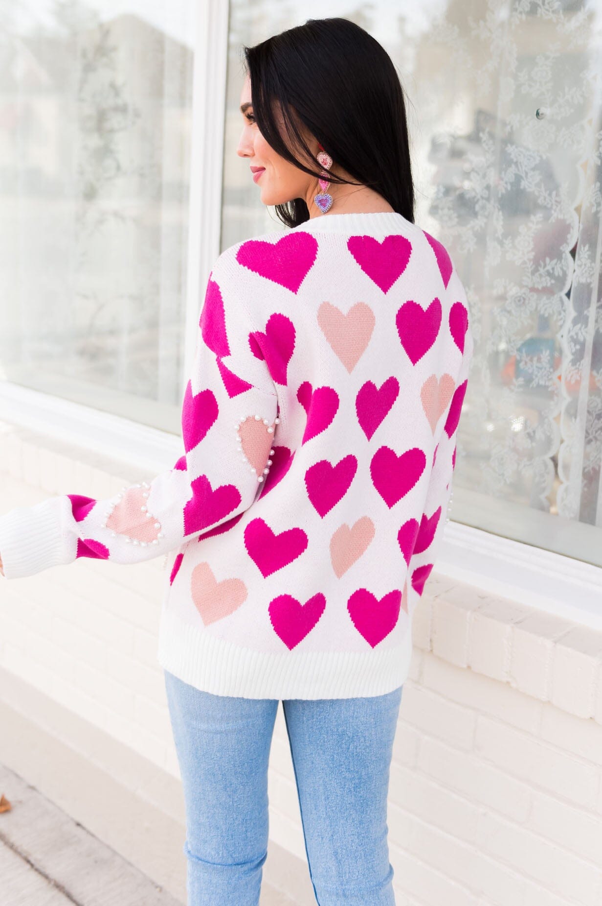 I Heart Pearls Modest Sweater Modest Dresses vendor-unknown