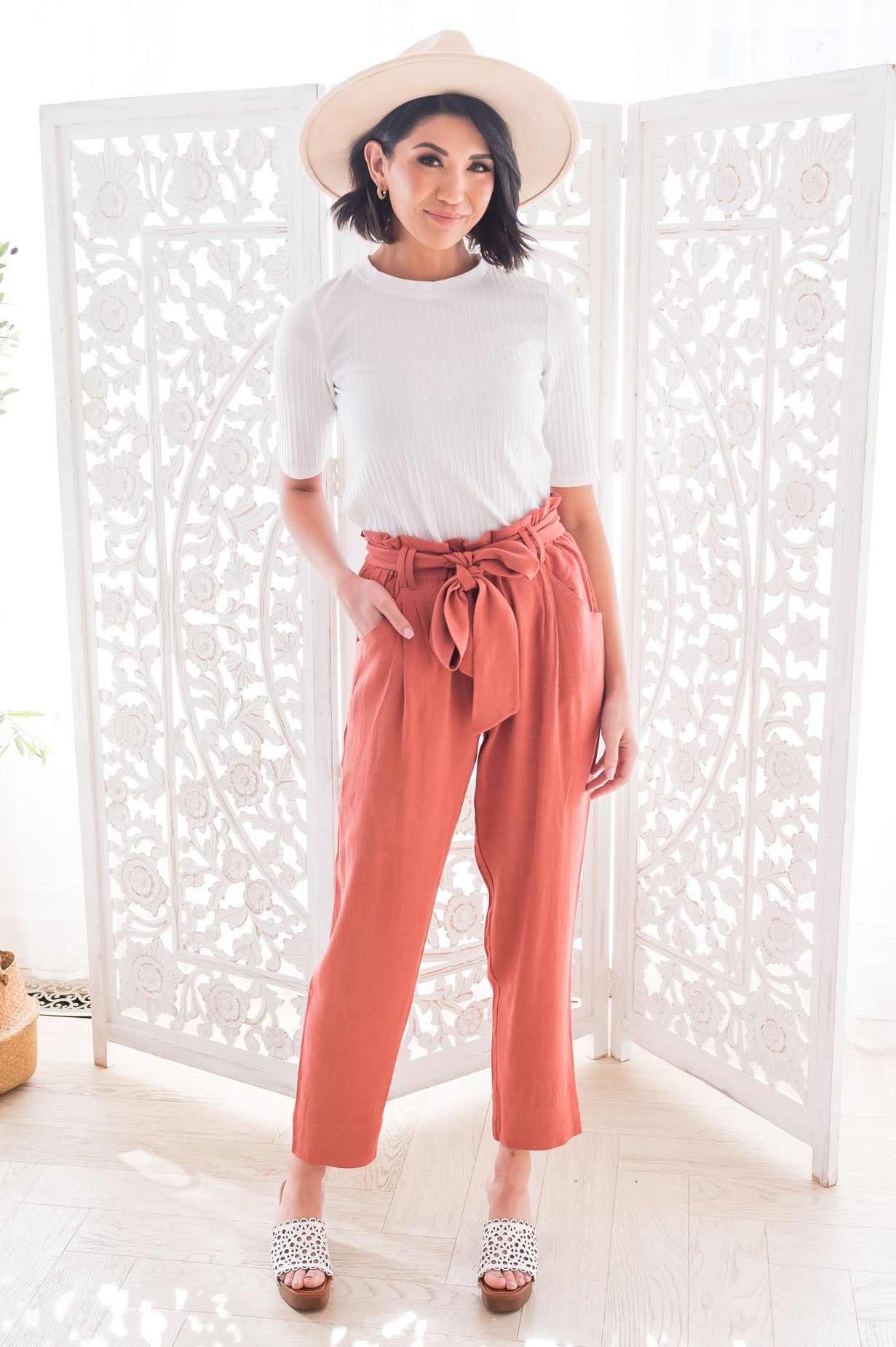 Bold Beauty Modest Paperbag Pants Modest Dresses vendor-unknown