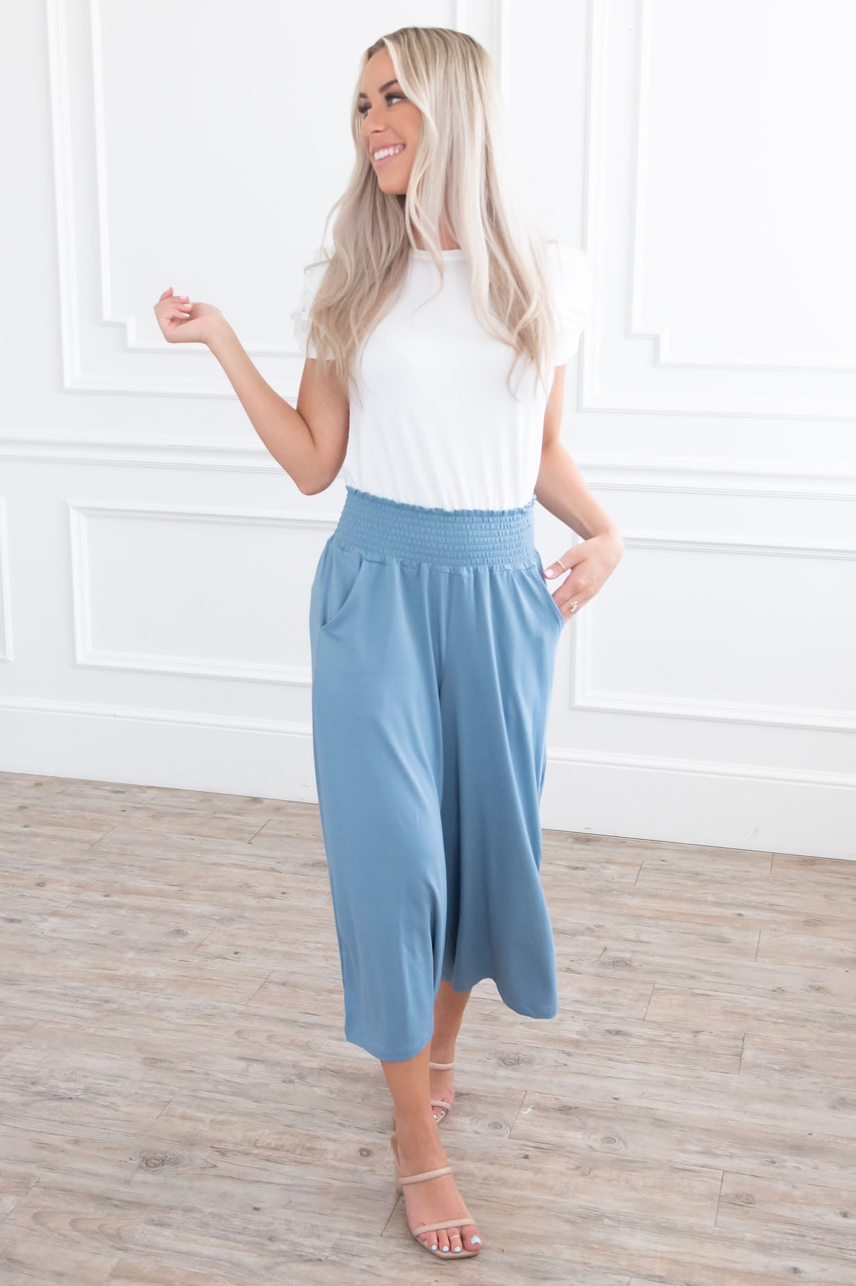 Sun Shining Day Modest Smocked Pants Modest Dresses vendor-unknown