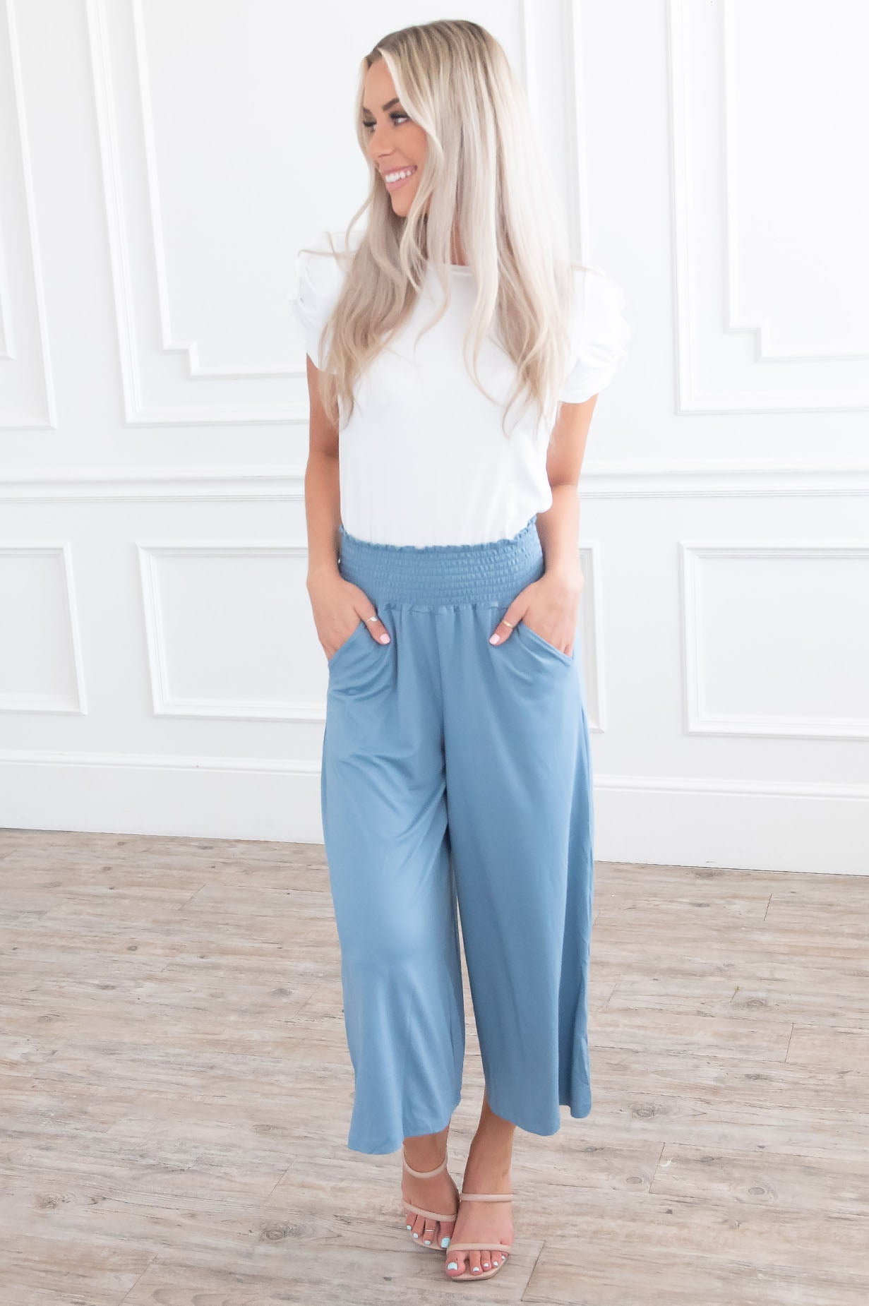 Sun Shining Day Modest Smocked Pants Modest Dresses vendor-unknown