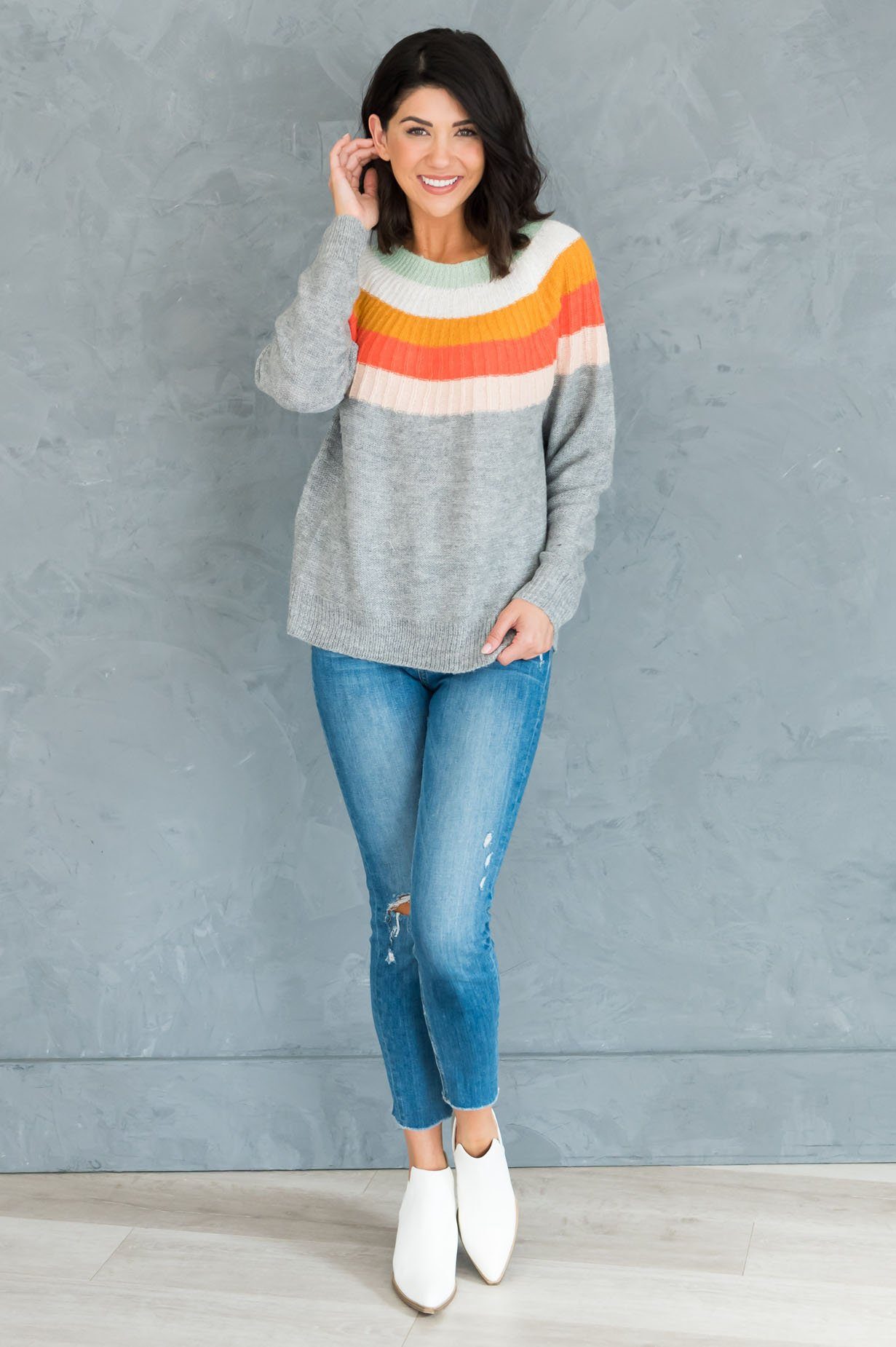 Ignite The Night Modest Sweater Tops vendor-unknown