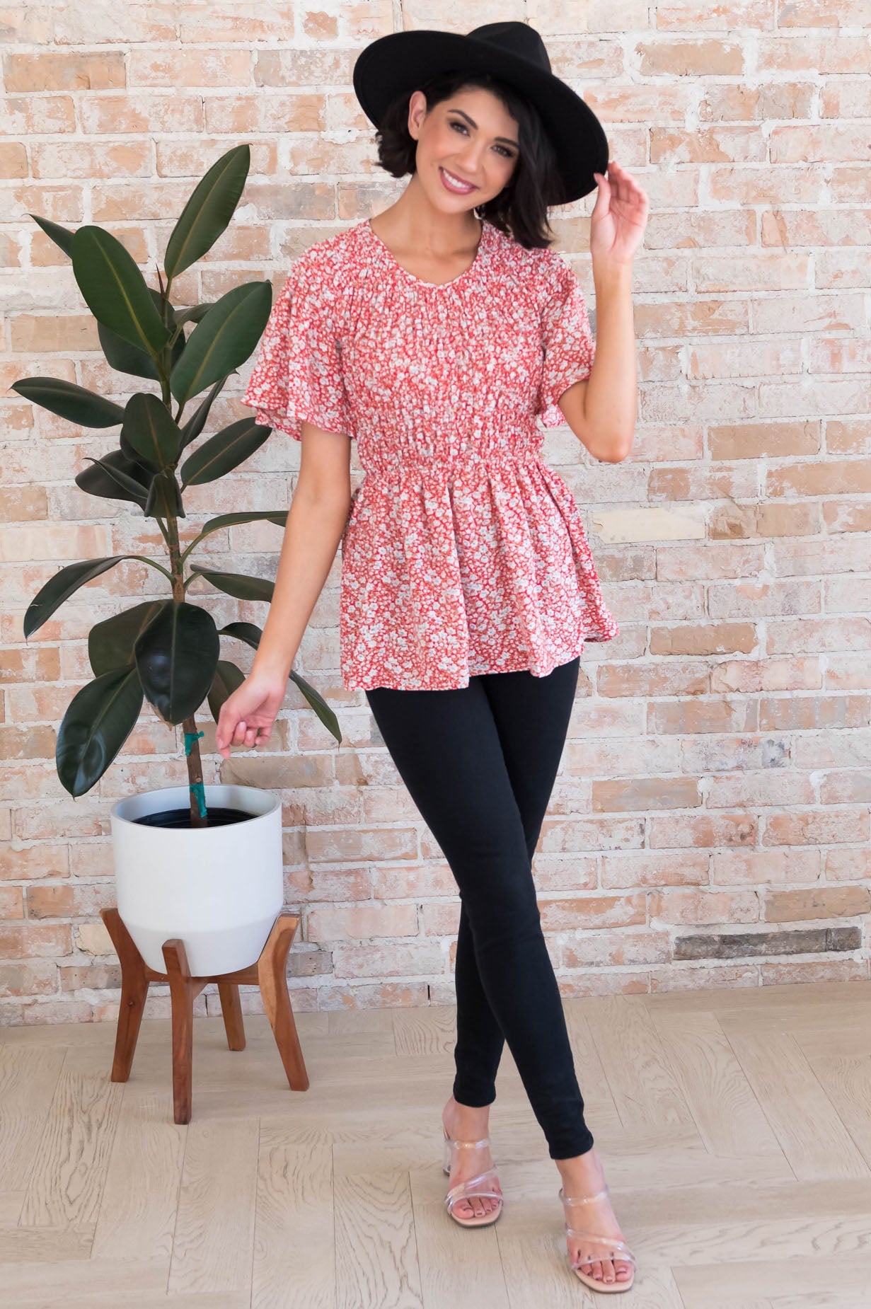 Midnight Blues Modest Blouse Tops vendor-unknown