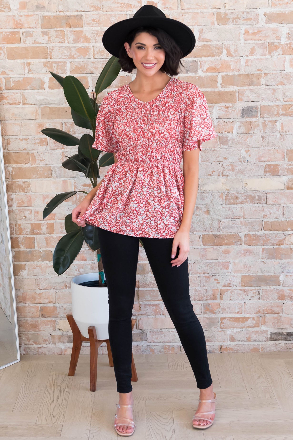 Midnight Blues Modest Blouse Tops vendor-unknown