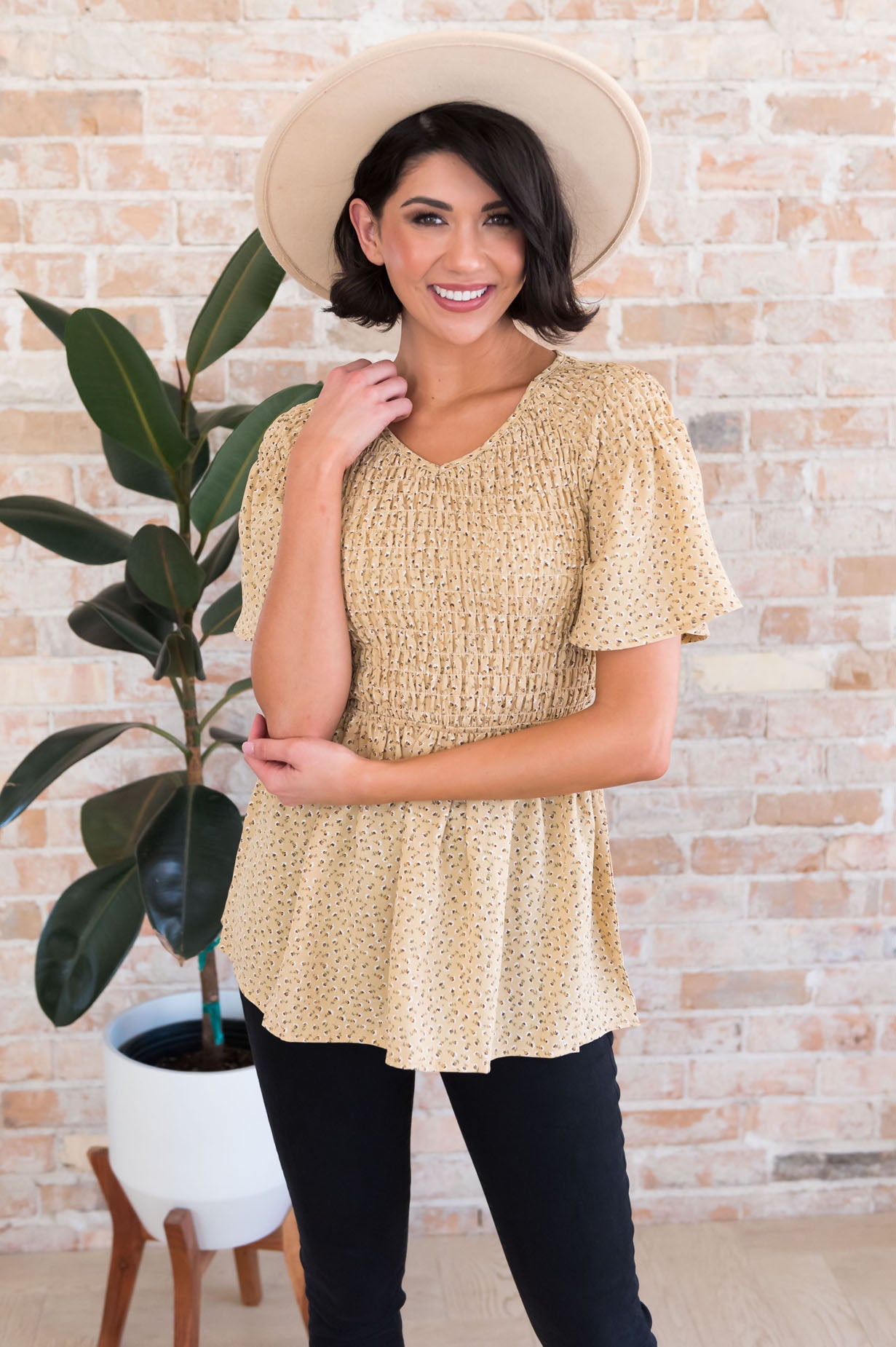 Midnight Blues Modest Blouse Tops vendor-unknown