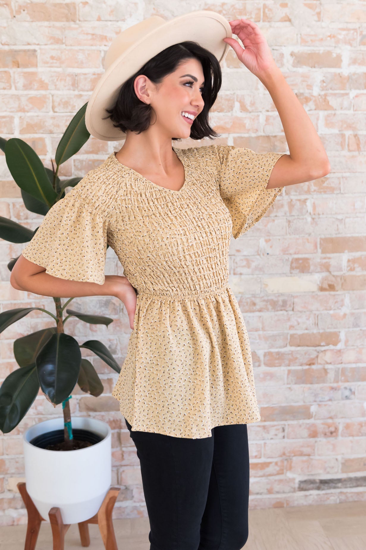 Midnight Blues Modest Blouse Tops vendor-unknown