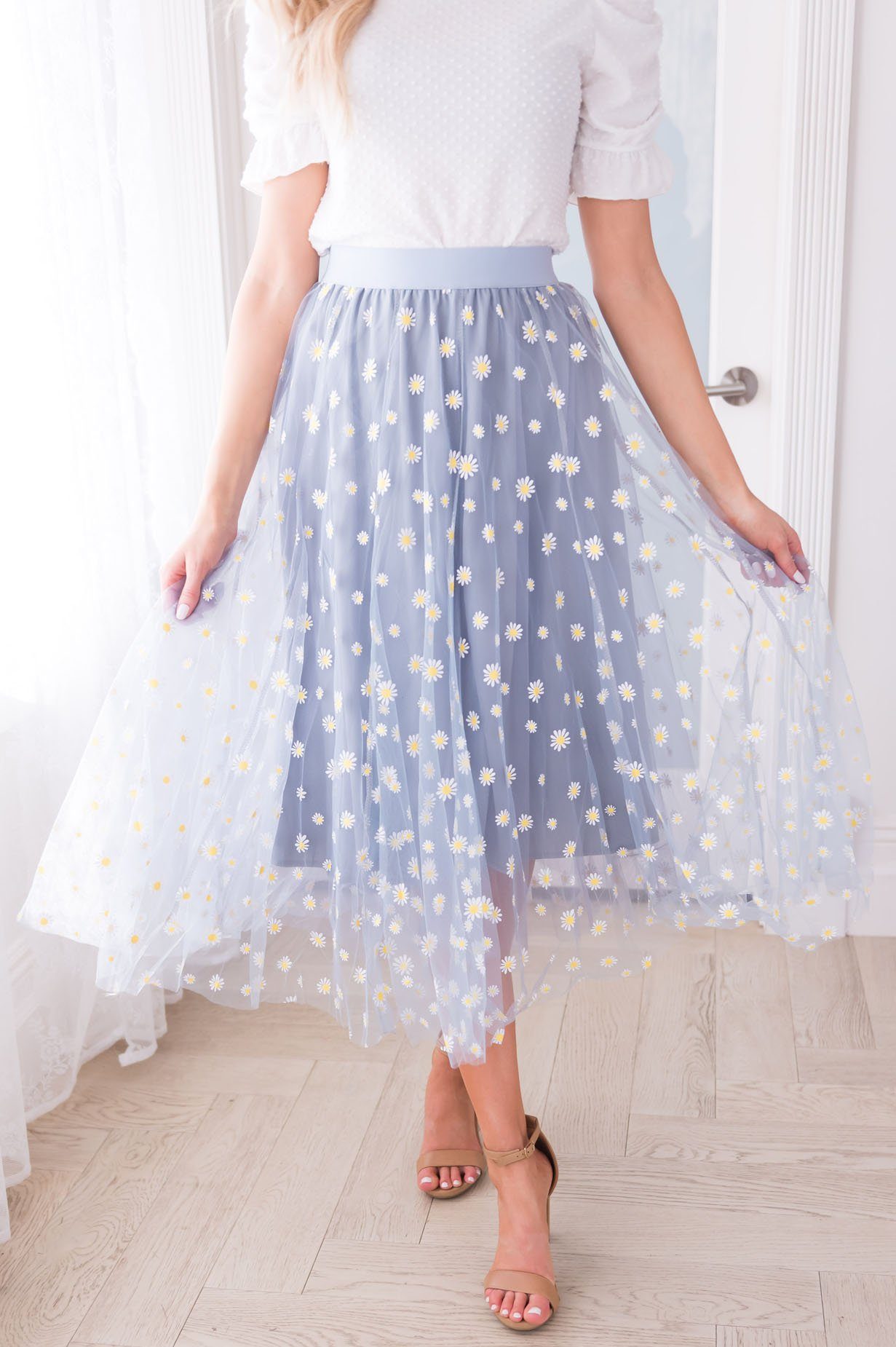 Crazy Daisy Modest Tulle Skirt NeeSee's Dresses