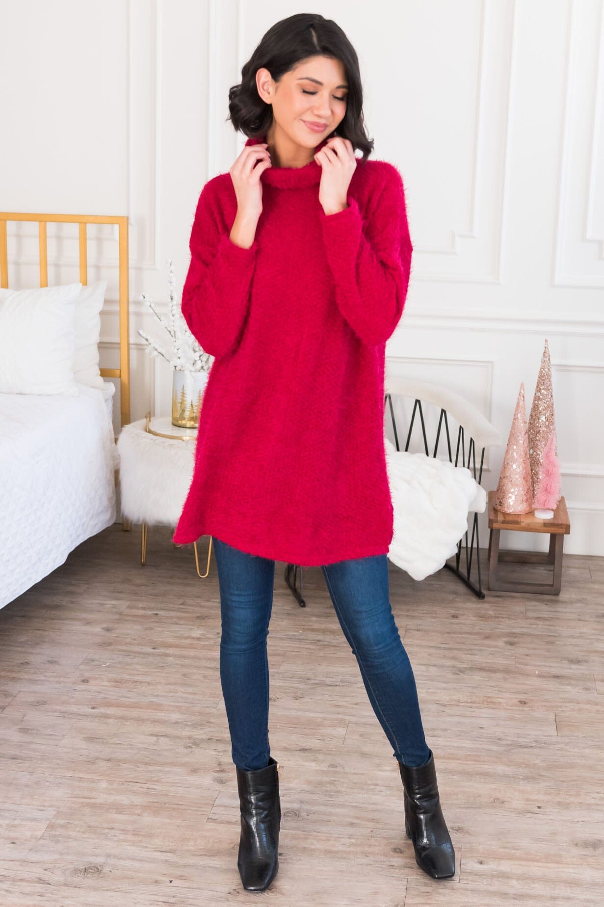 Falling For Chenille Modest Sweater NeeSee's Dresses