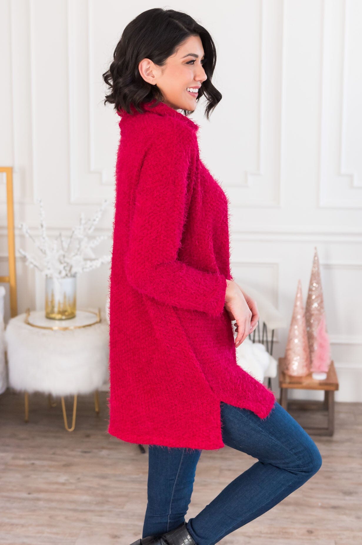Falling For Chenille Modest Sweater NeeSee's Dresses