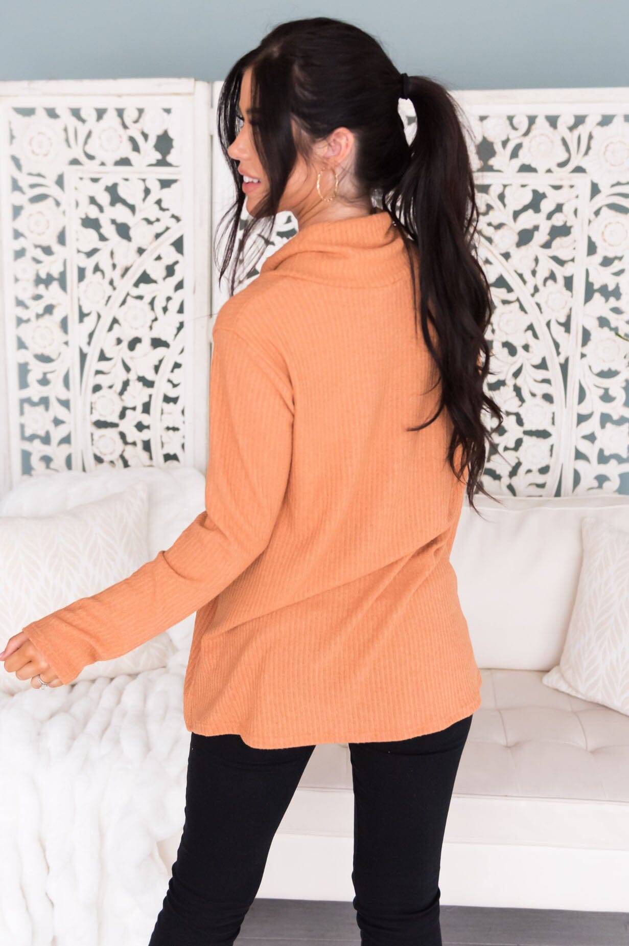 The Mountains Are Calling Modest Sweater Tops vendor-unknown