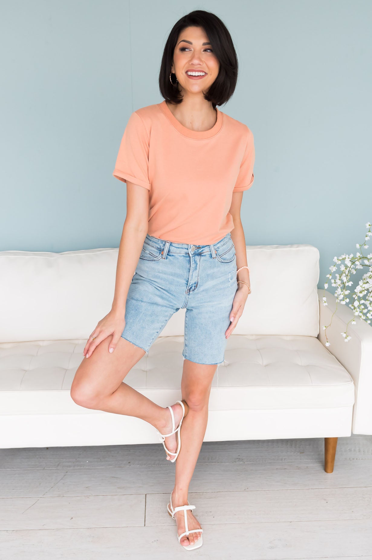 Find Me At The Beach Bermuda Shorts Modest Dresses vendor-unknown