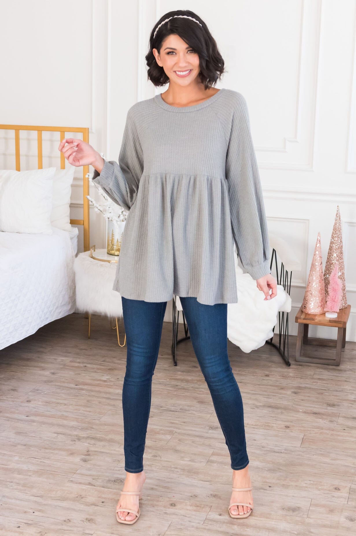 She's So Classy Modest Babydoll Top NeeSee's Dresses