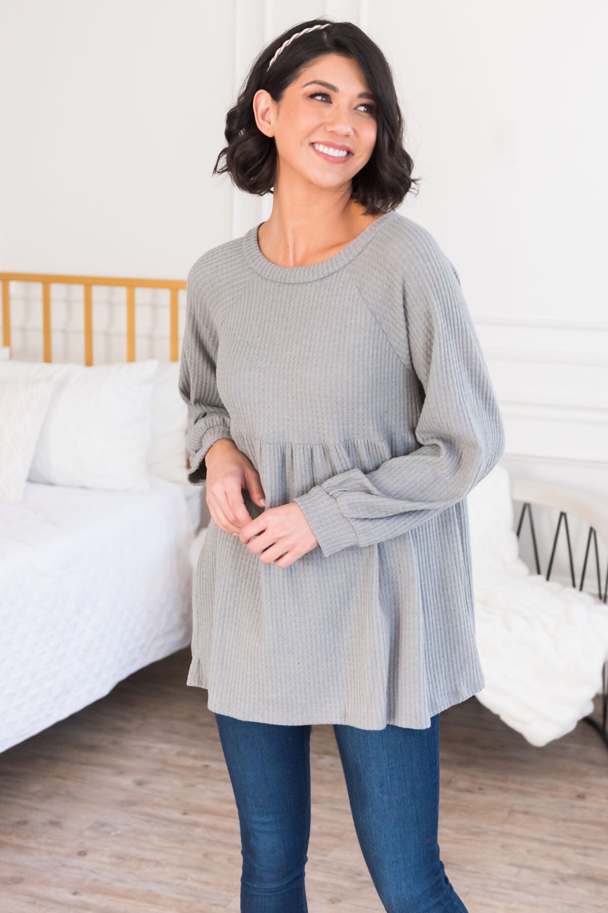 She's So Classy Modest Babydoll Top NeeSee's Dresses