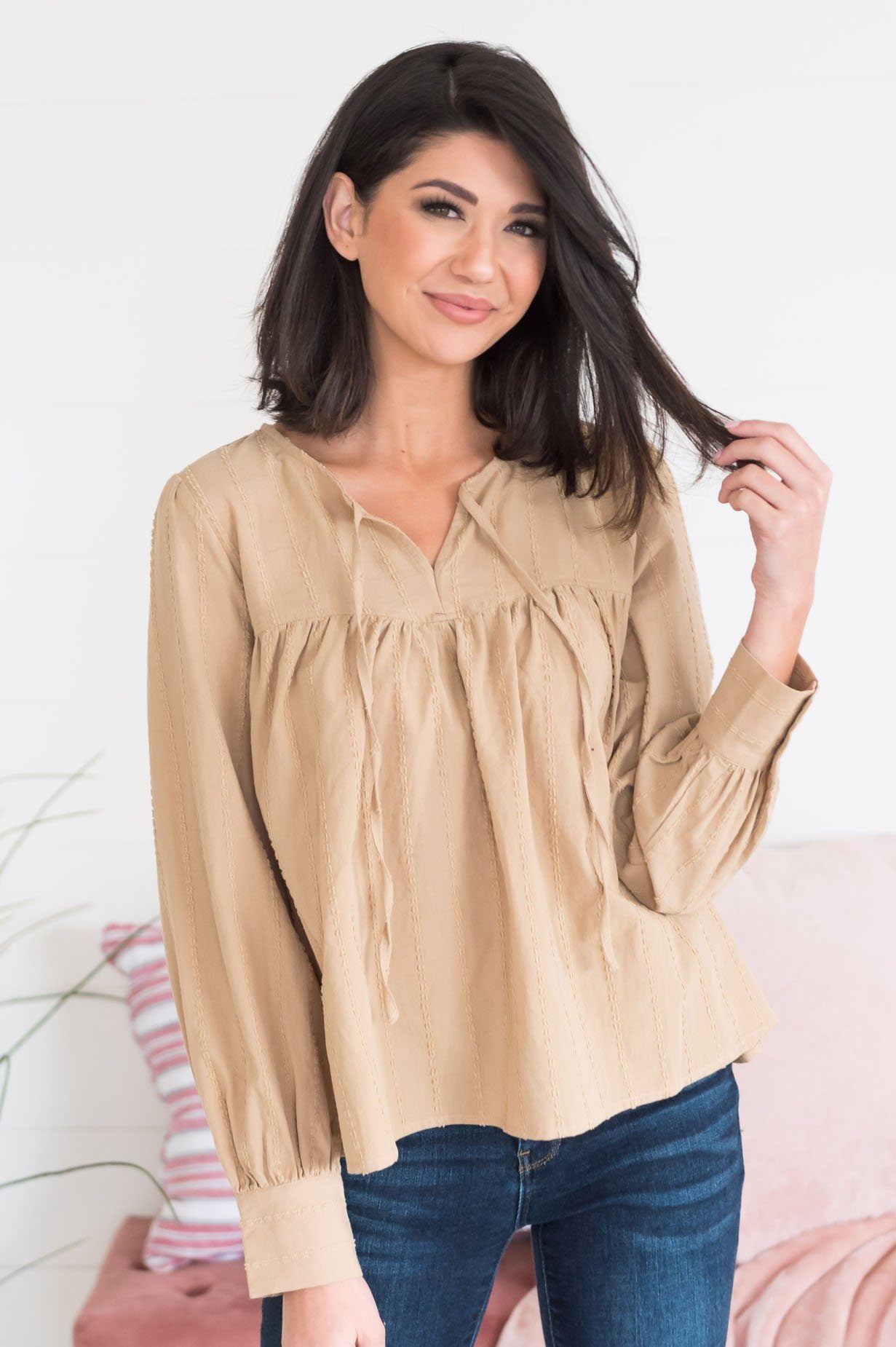 All the Feels Modest Blouse Modest Dresses vendor-unknown