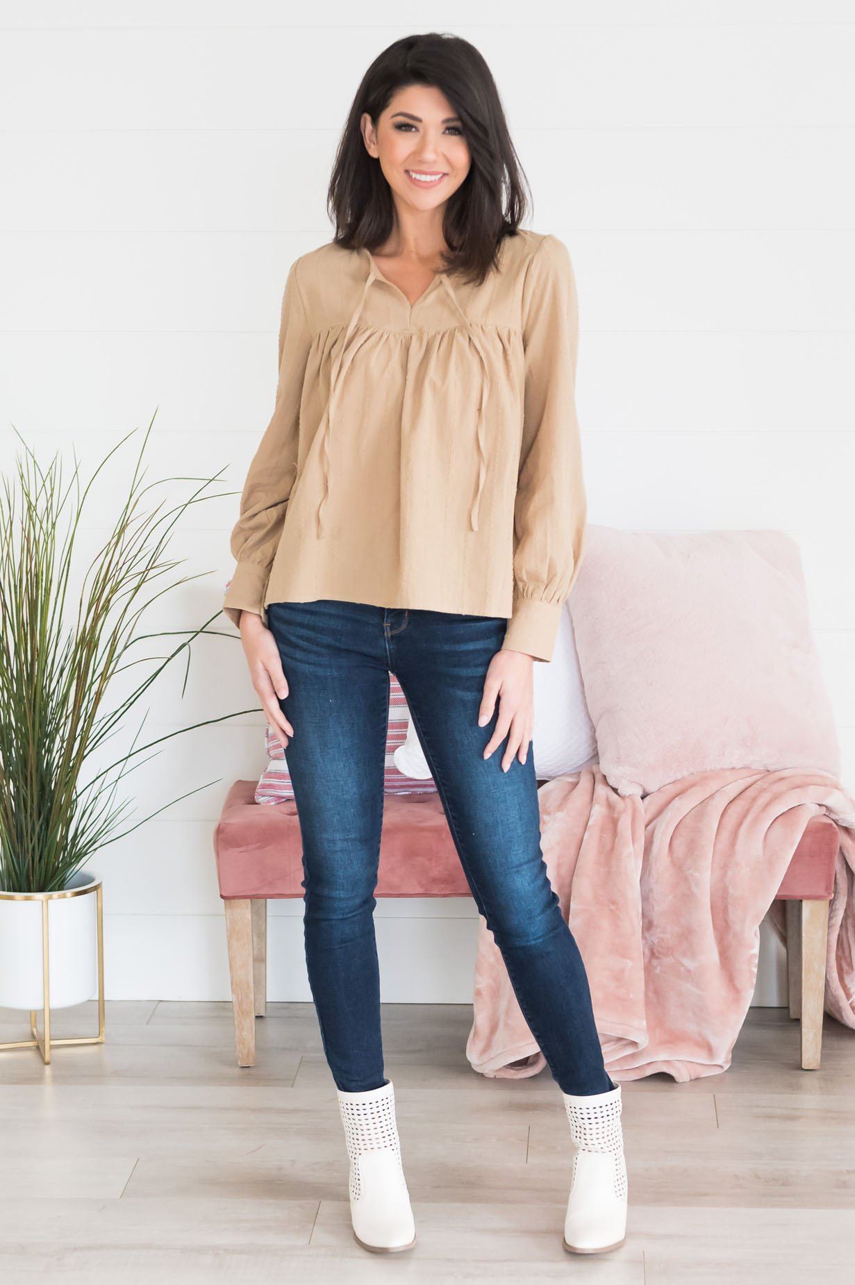 All the Feels Modest Blouse Modest Dresses vendor-unknown